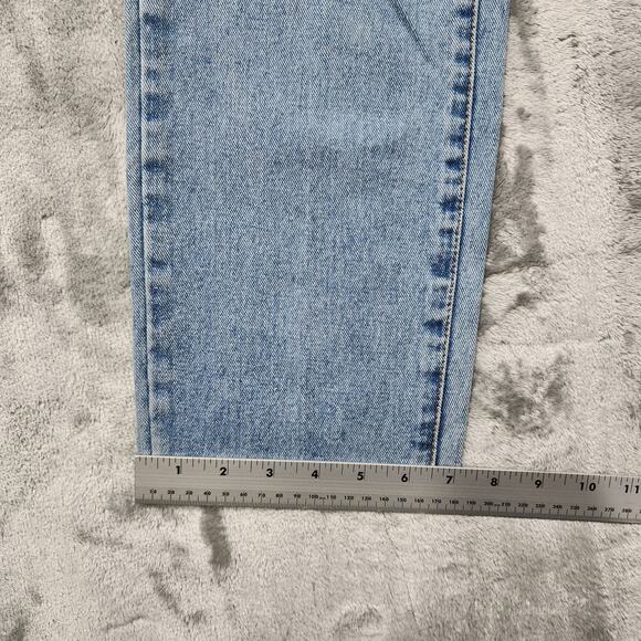 J Galt Brandy Melville Jeans Womens S Mom High Waist Straight Leg Crop Raw Hem - Picture 10 of 11